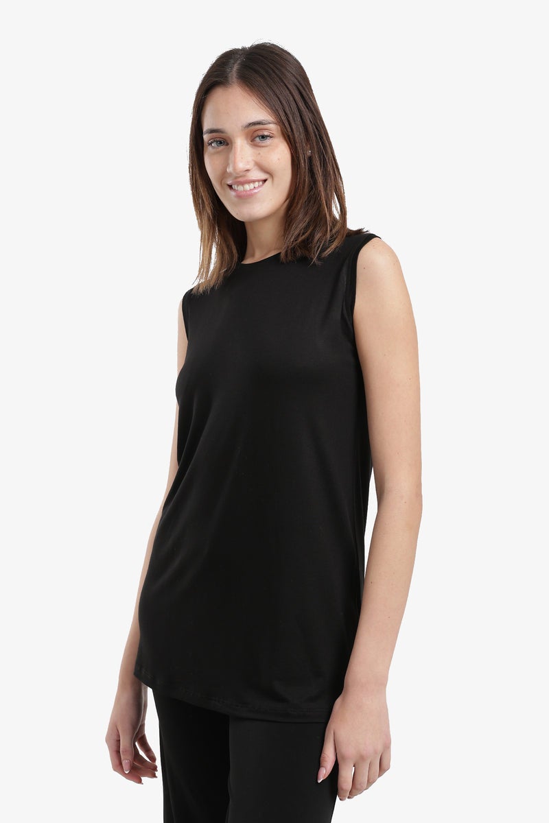 Carina Slim Fit Sleeveless T-Shirt - Image 2